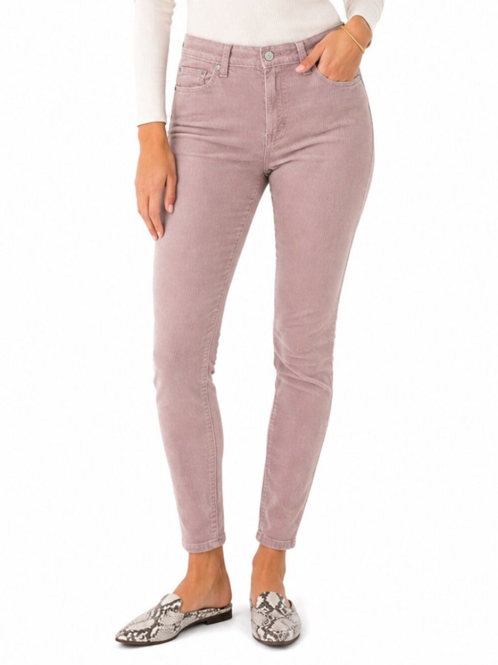 BANANA REPUBLIC Corduroy Blush Pink Skinny Fit Pants